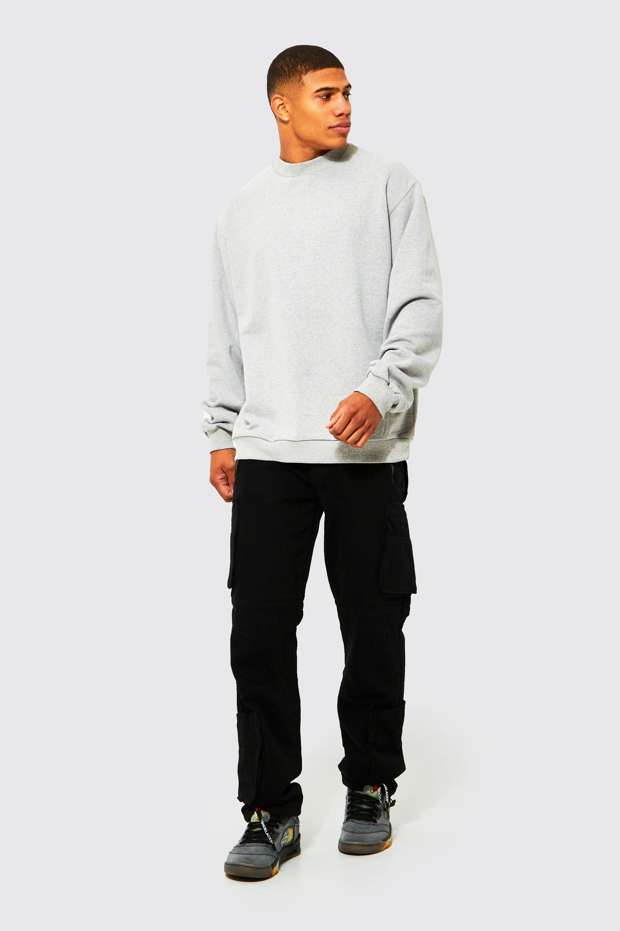 Oversized Extended Neck Sweatshirt boohoo